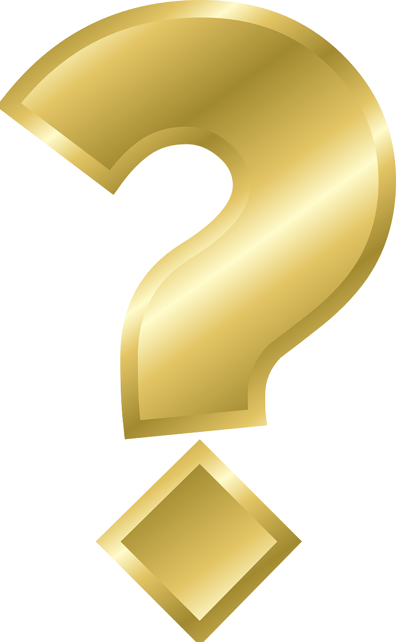 Golden Question Mark PNG