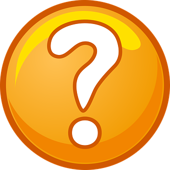 Golden Question Mark Icon PNG