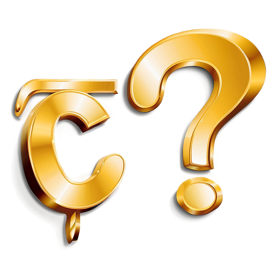 Download Golden Question Mark Png Lqu5