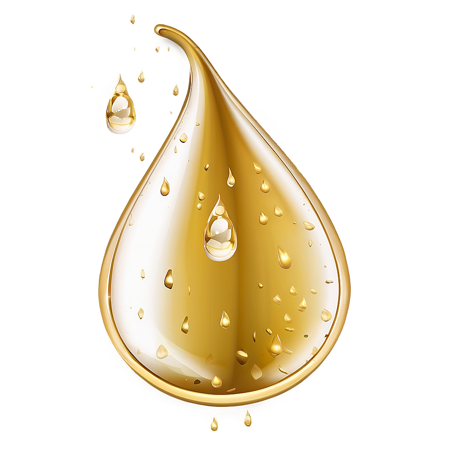 Golden Raindrop Png Gdo PNG