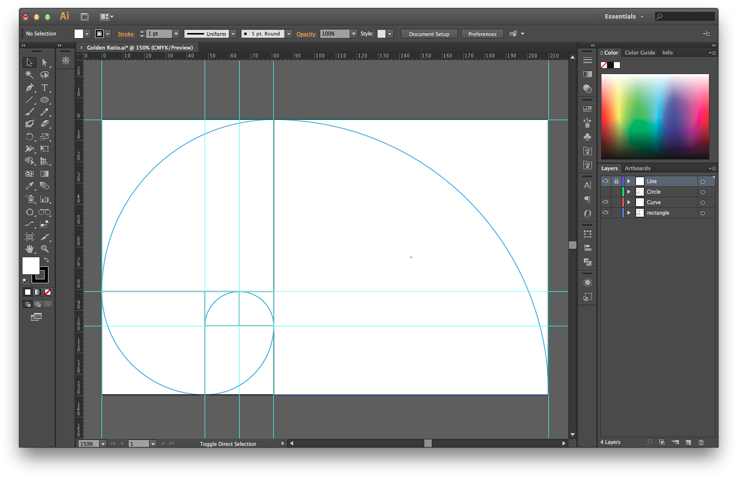 Golden Ratio Design Software Screenshot PNG