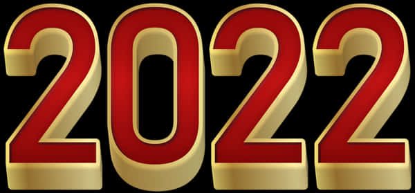 Golden Red2022 Graphic PNG