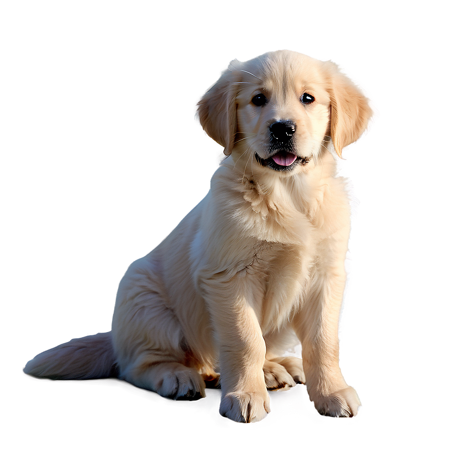 Golden Retriever Puppy In Snow Png 06252024 PNG