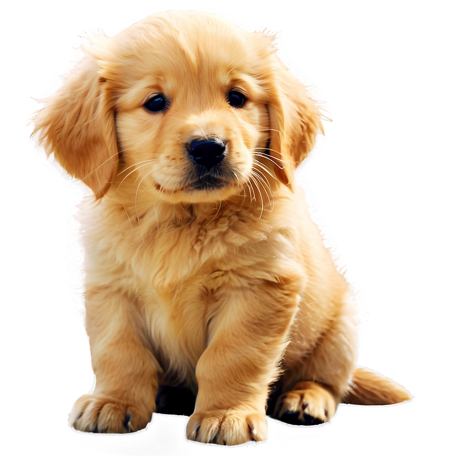 Golden Retriever Puppy In Sunlight Png Njb21 PNG