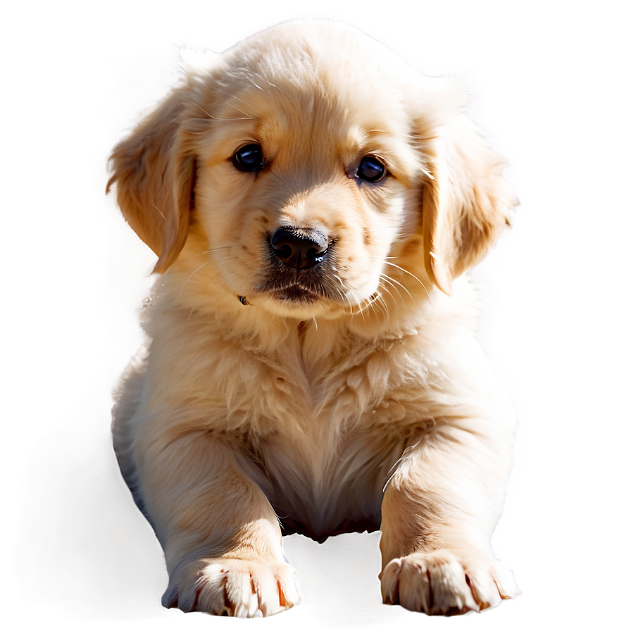 Golden Retriever Puppy In Sunlight Png Xlw PNG