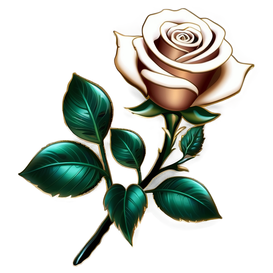 Golden Rose Png 81 PNG