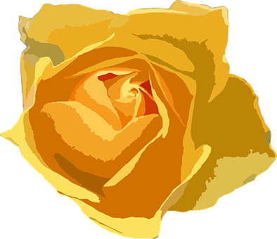 Golden_ Rose_ Vector_ Art PNG