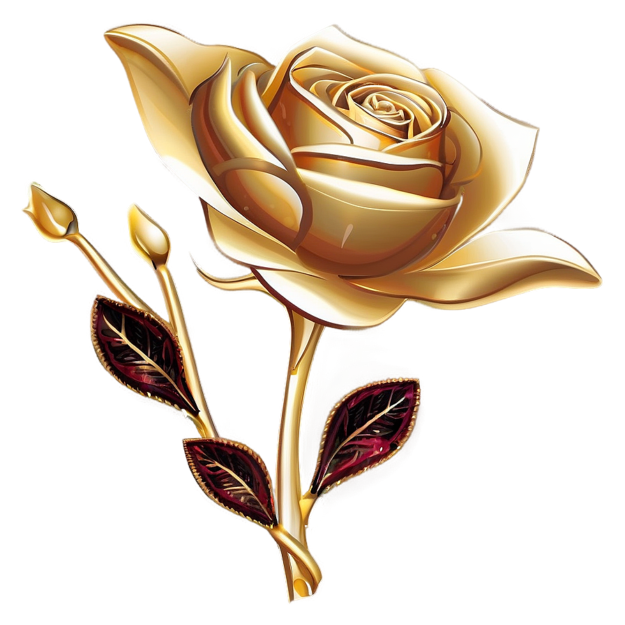 Download Golden Roses Luxury Png Ccx | Wallpapers.com