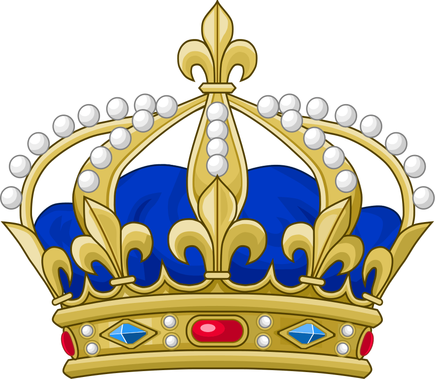 Golden Royal Crown Illustration PNG