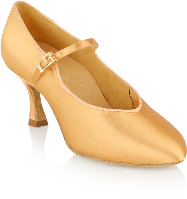 Golden Satin Dance Shoe PNG