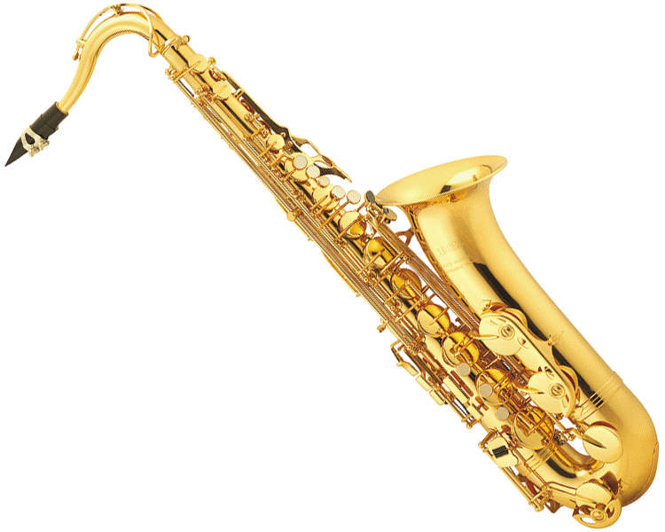 Golden Saxophone Instrument PNG