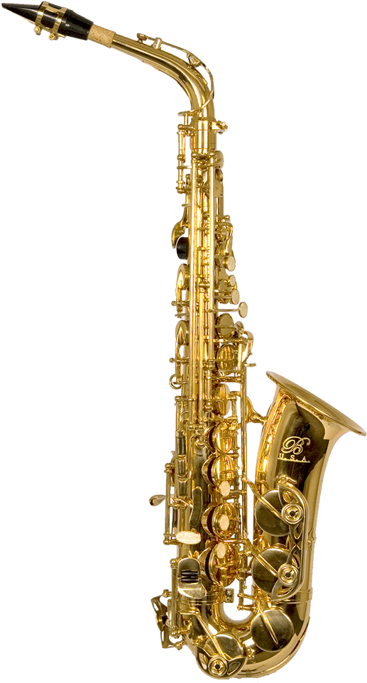 Golden Saxophone Isolated PNG