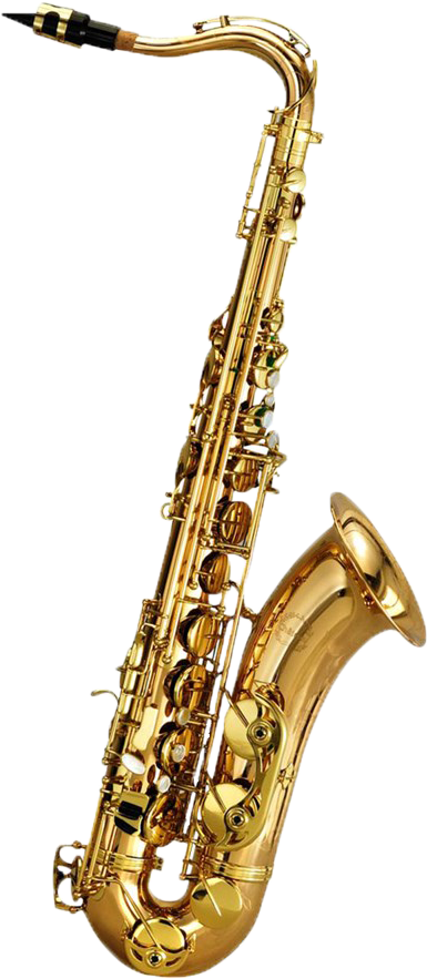 Golden Saxophone Isolated PNG