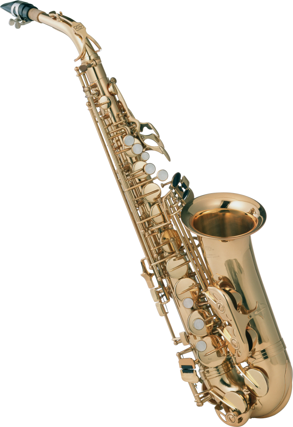 Golden Saxophone Isolated PNG