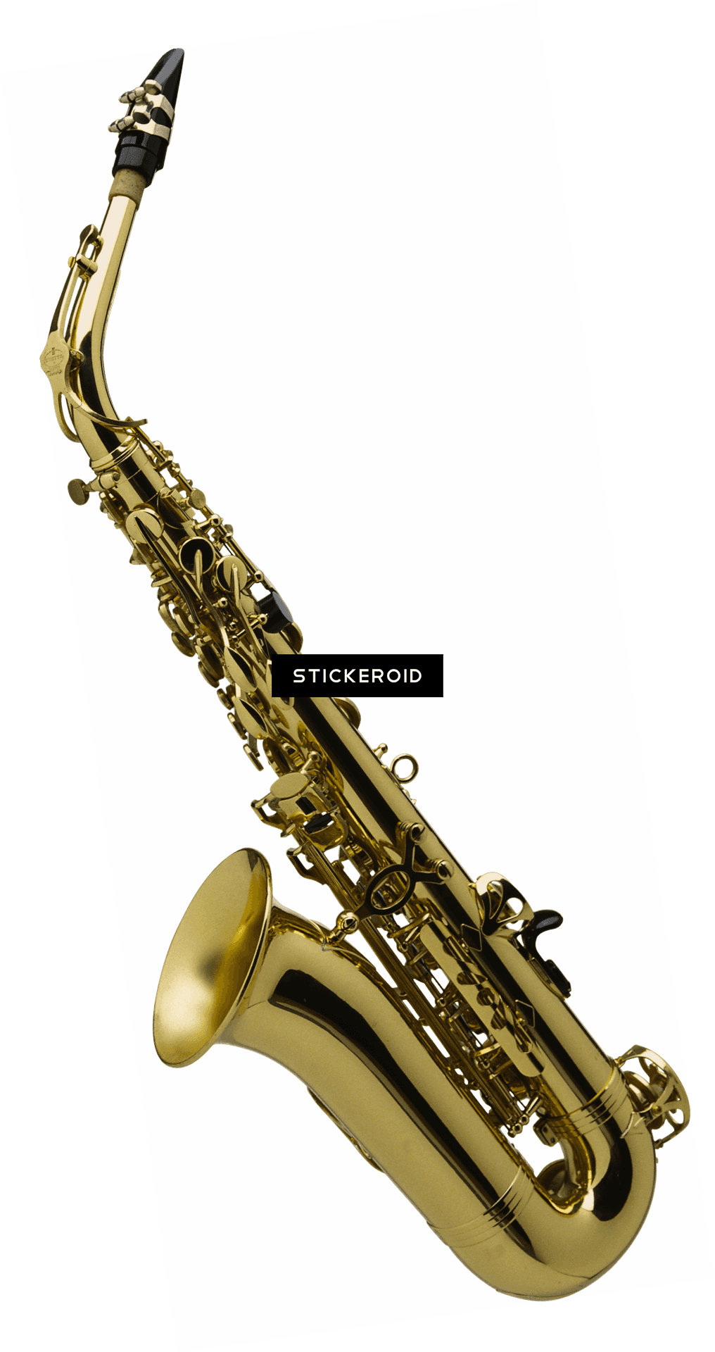 Golden Saxophone Isolated PNG