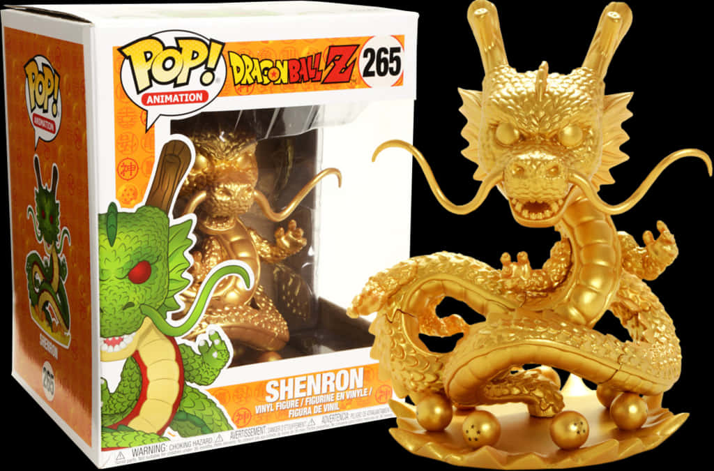 Golden Shenron Funko Pop Dragon Ball Z PNG