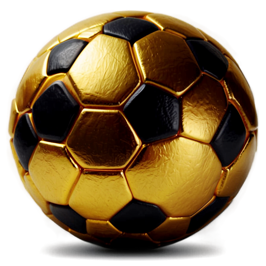 Golden Soccer Ball Png Wgw29 PNG