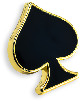 Golden Spade Suit Icon PNG
