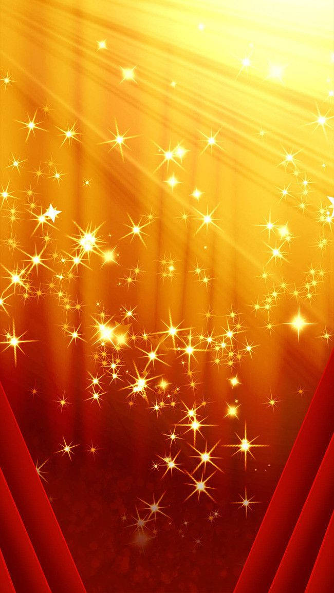 Golden Spark Light Bright Background Wallpaper