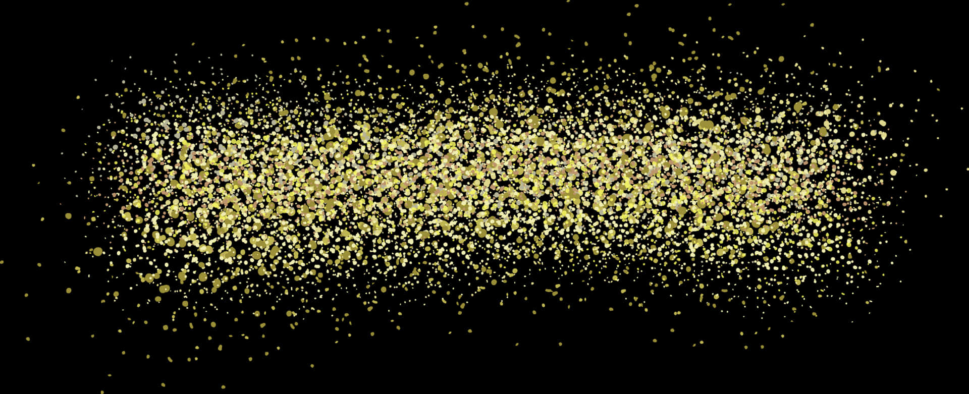 Golden Sparkle Explosion PNG