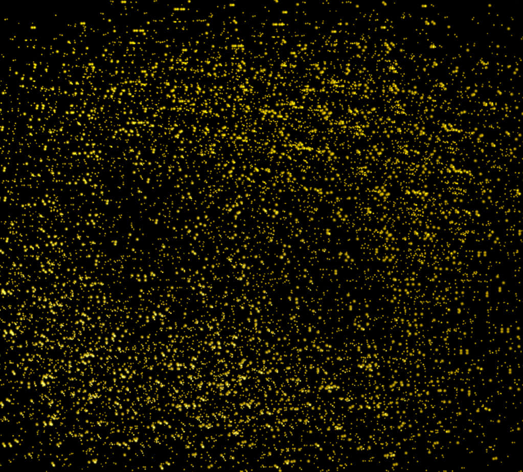 Golden Sparkleson Black Background PNG