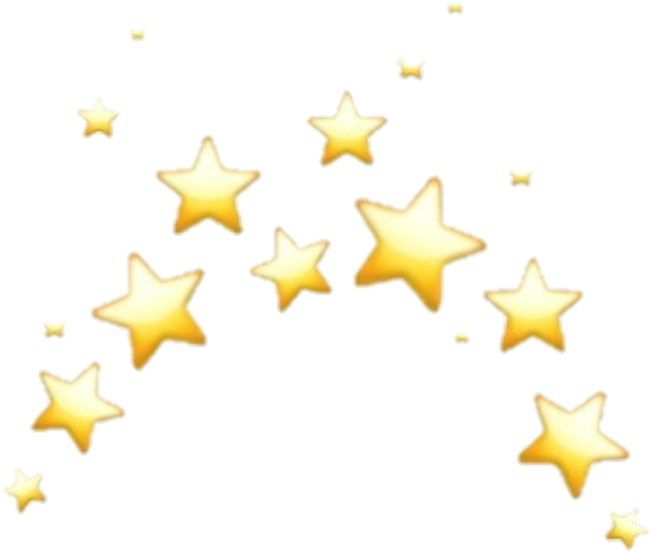 Golden Sparkling Stars Background PNG