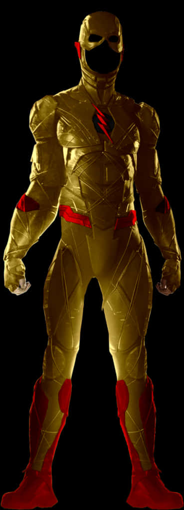 Golden Speedster Costume PNG