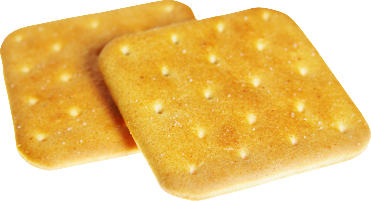 Golden Square Biscuits Transparent Background PNG