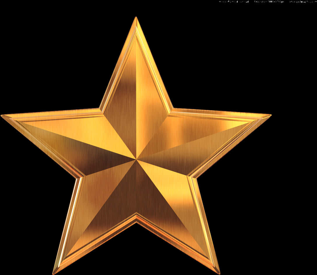 Golden Star Award Graphic PNG