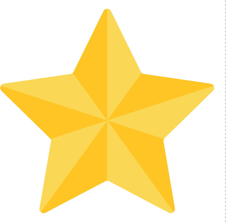 Golden Star Clipart Graphic PNG