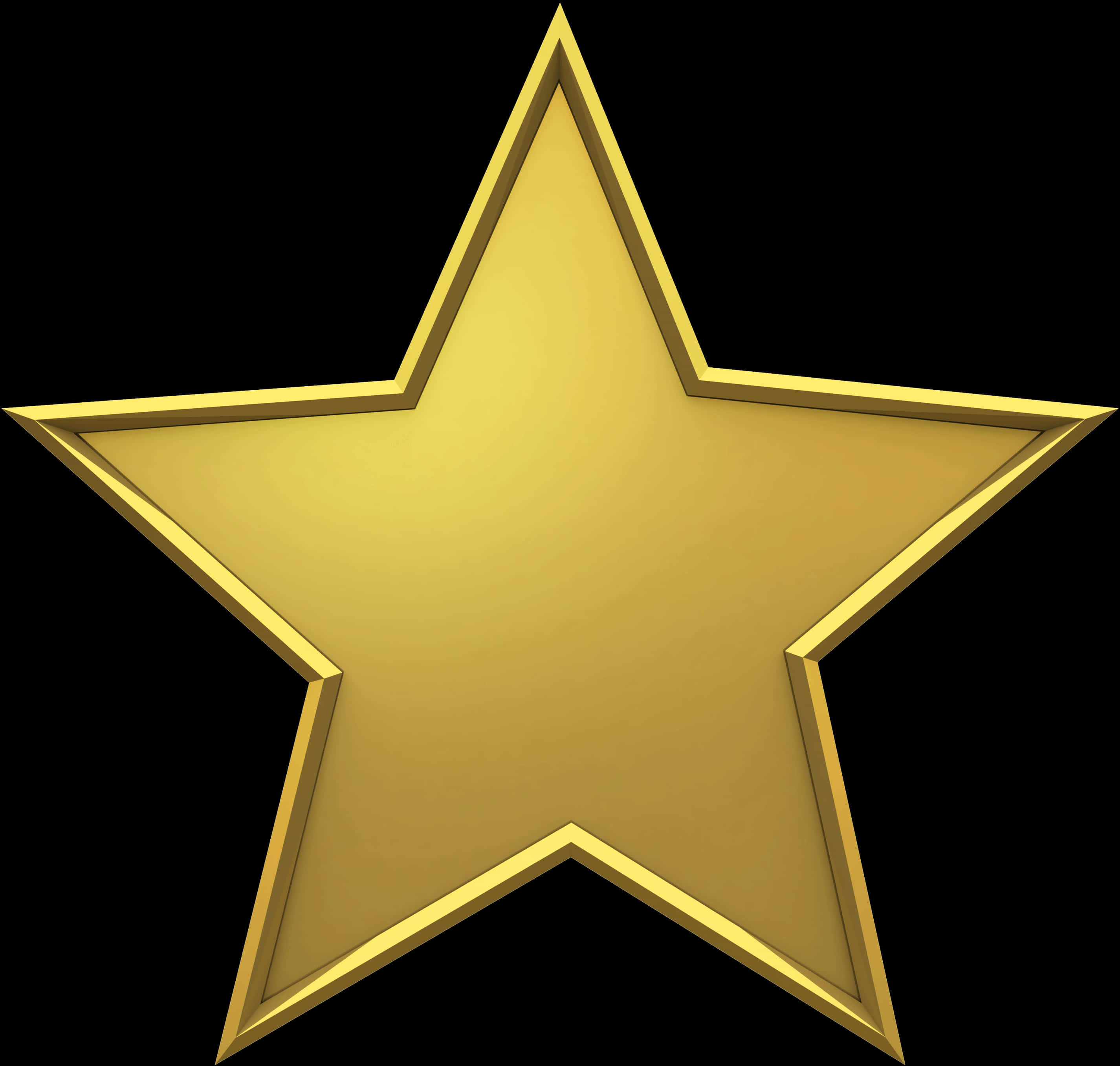 Golden Star Glittering Graphic PNG