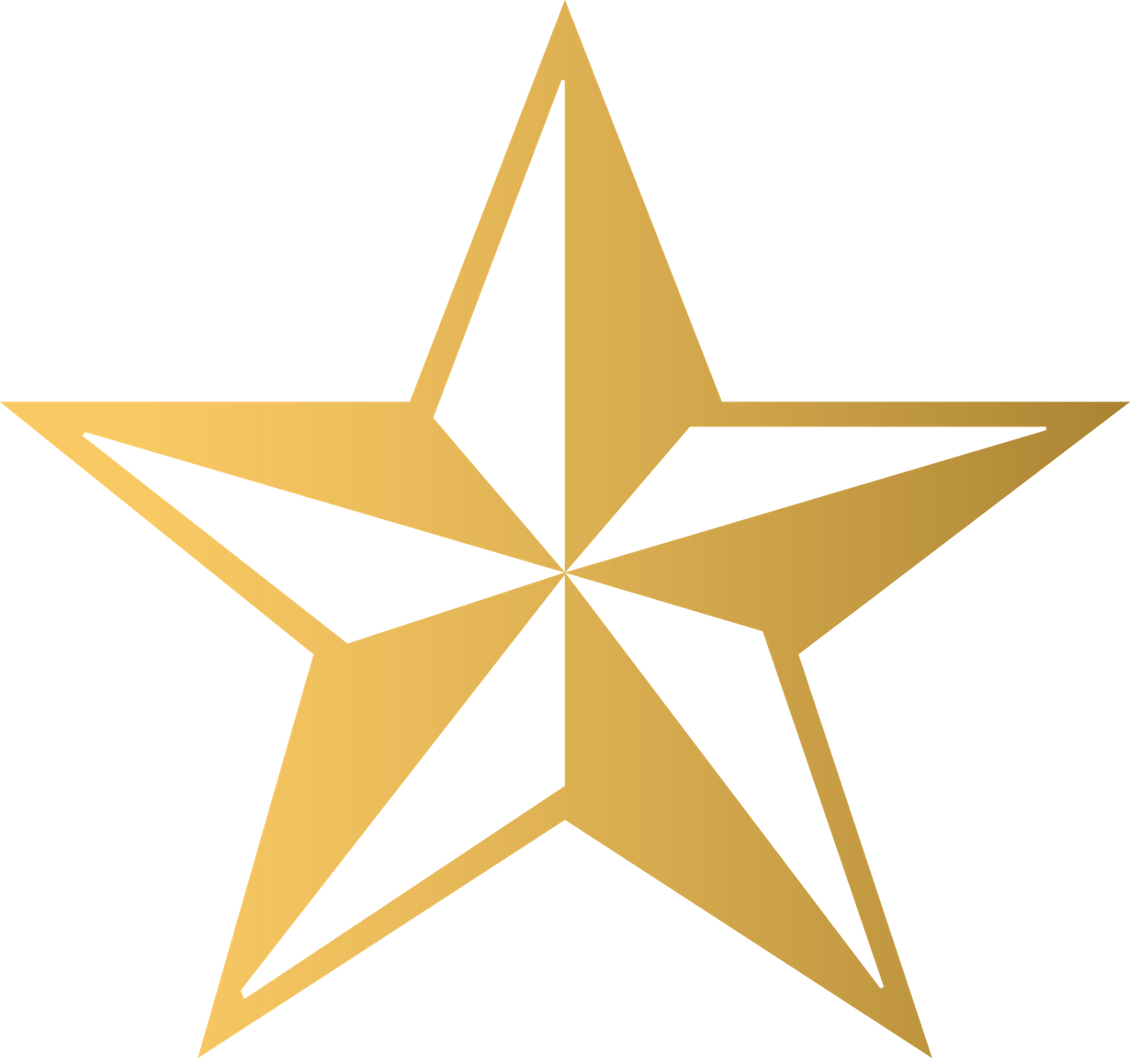 Golden Star Graphic PNG