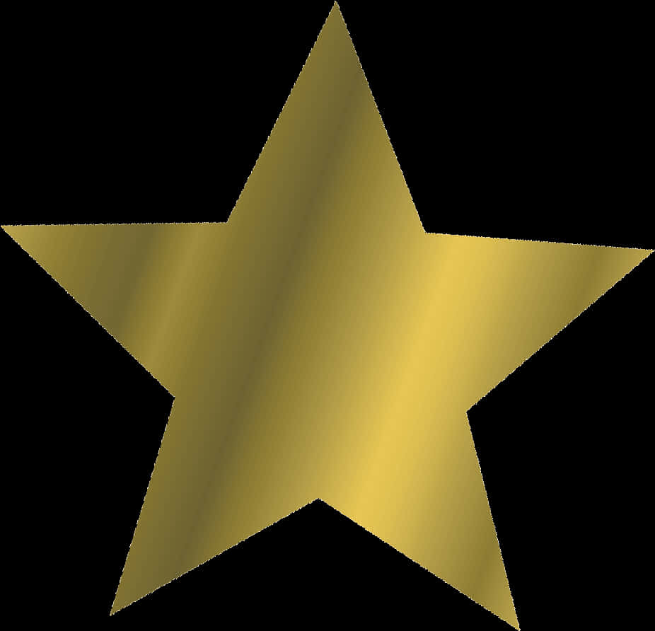 Golden Star Graphic PNG