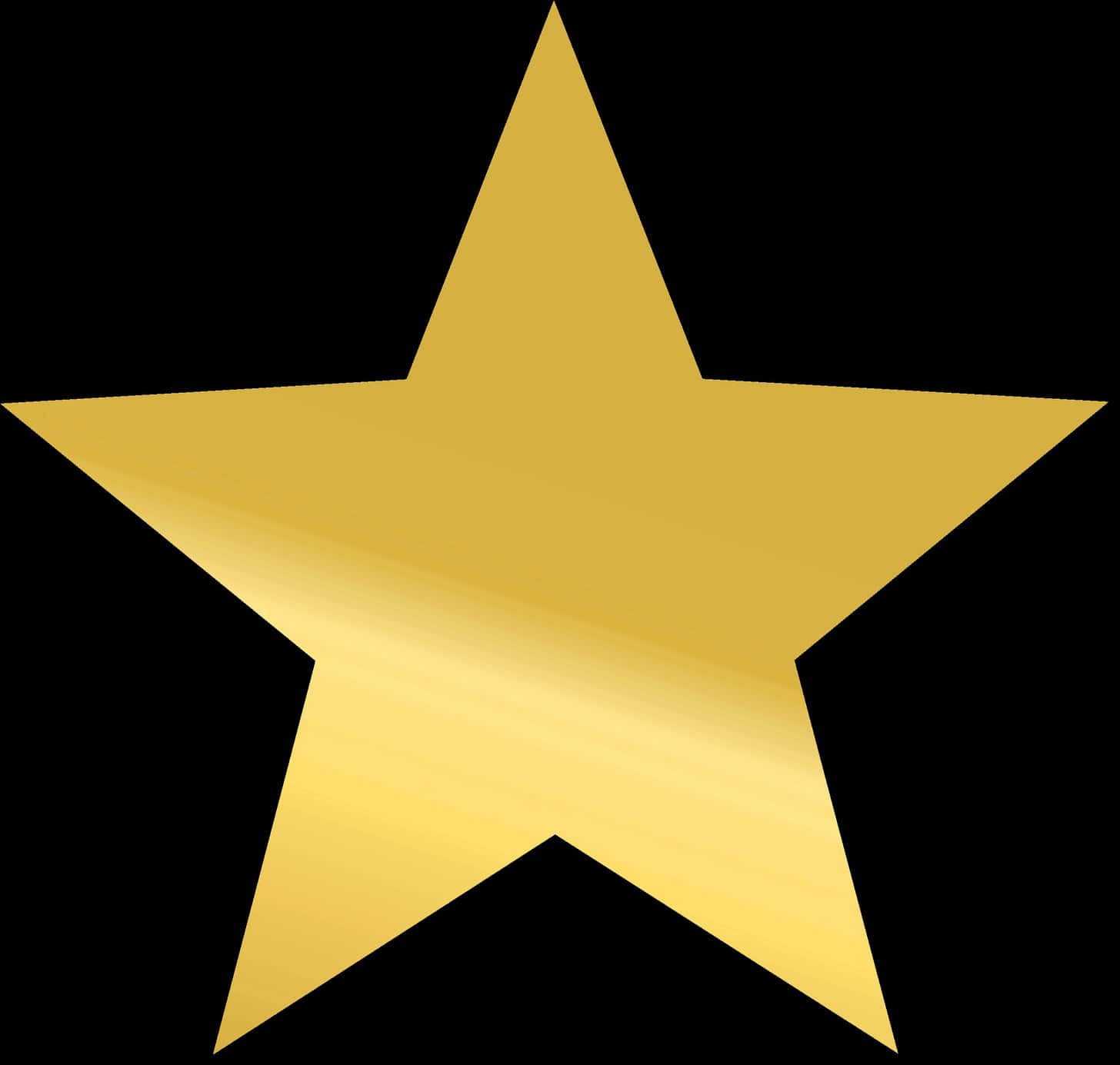 Golden Star Graphic PNG