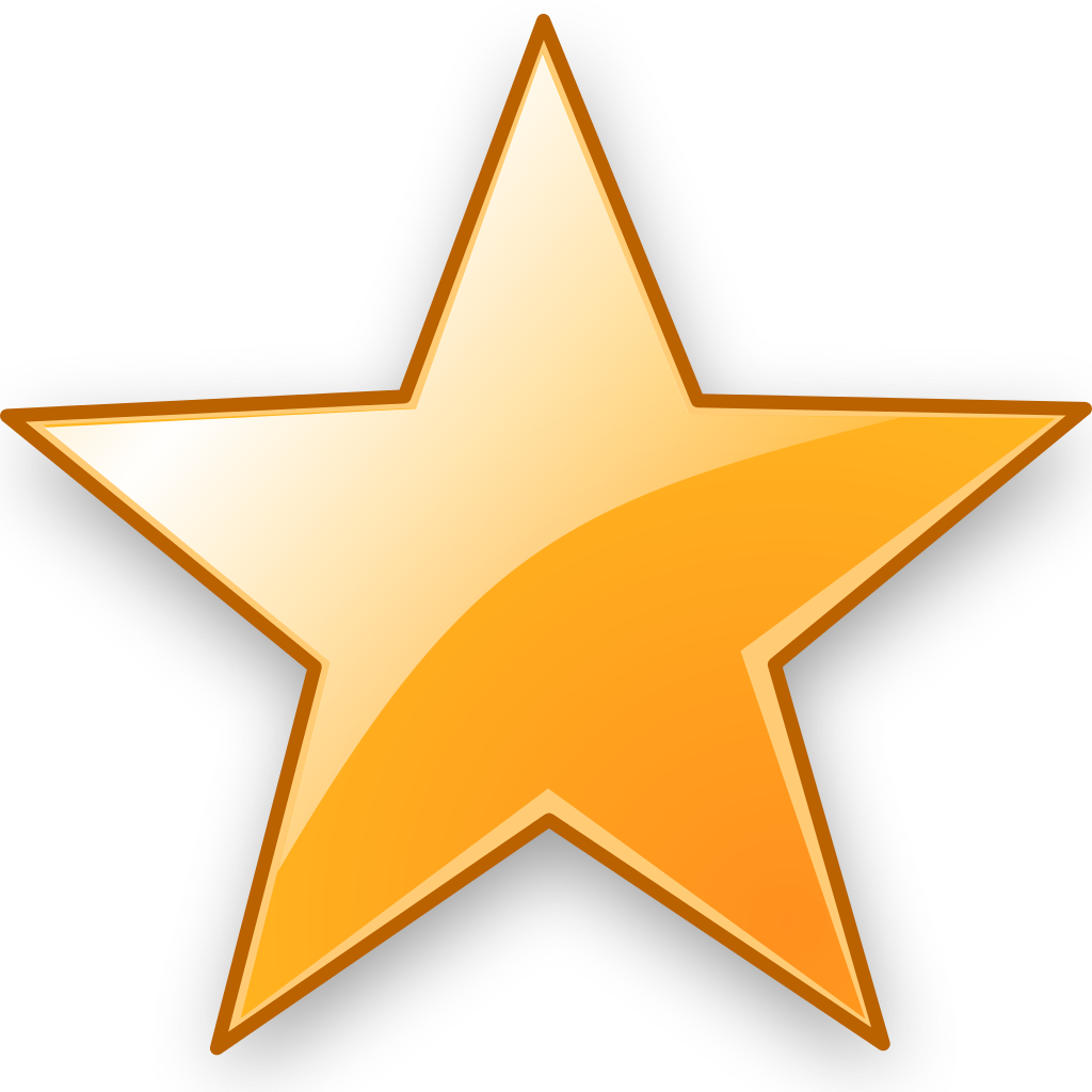 Golden Star Icon PNG