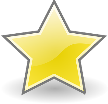 Golden Star Icon PNG