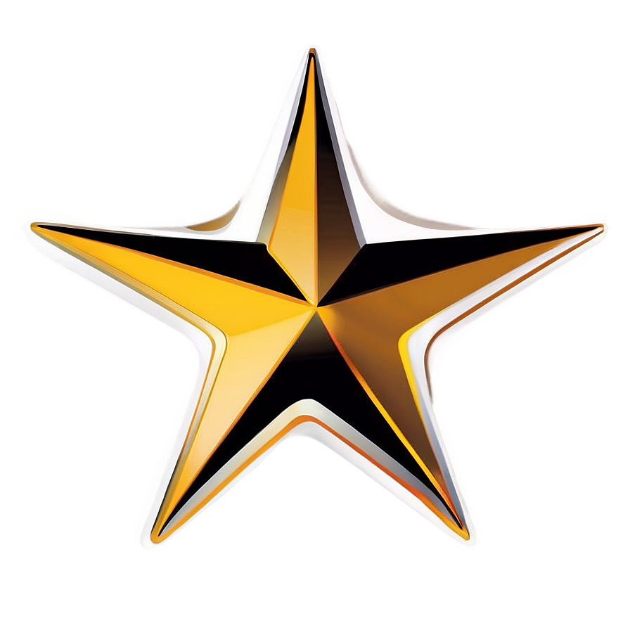 Golden Star Vector Graphic Png Ycn PNG