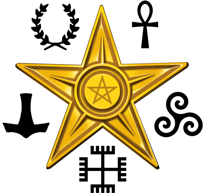 Golden Starand Symbols Graphic PNG