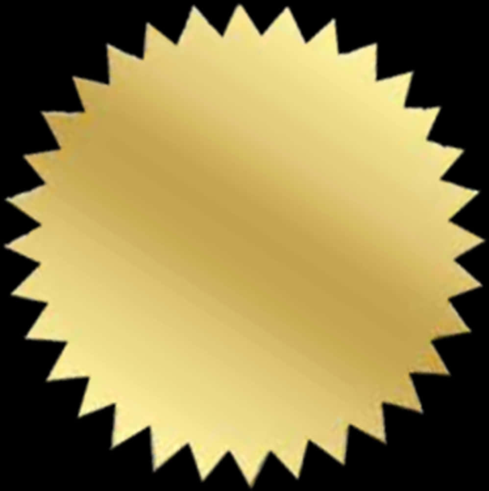 Golden Starburst Background PNG