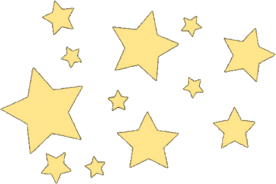 Golden Stars Scatteredon Teal Background PNG