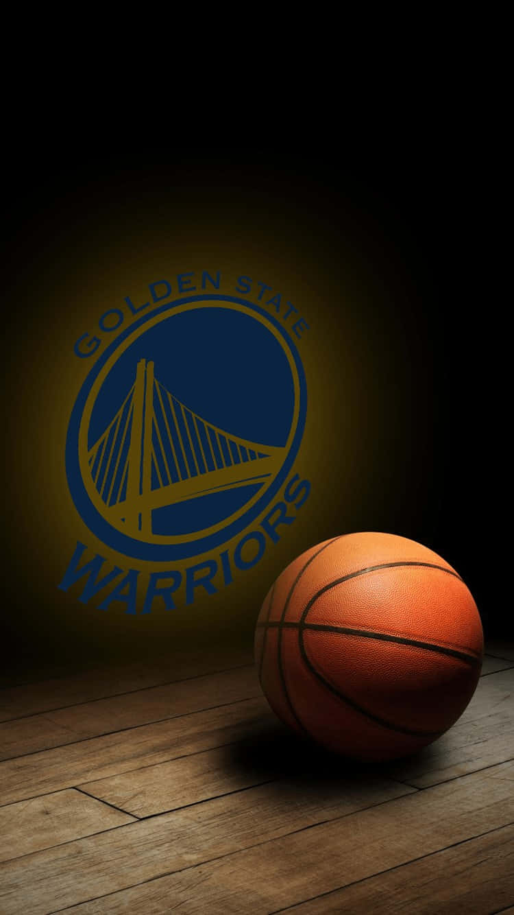Golden State Warriors Basketball Logo Spotlight Wallpaper