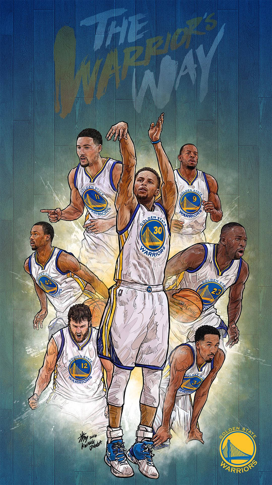 Golden State Warriors Cool Basketball iPhone Wallpaper