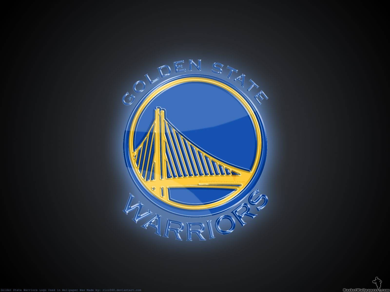 Golden State Warriors Glossy Logo Wallpaper