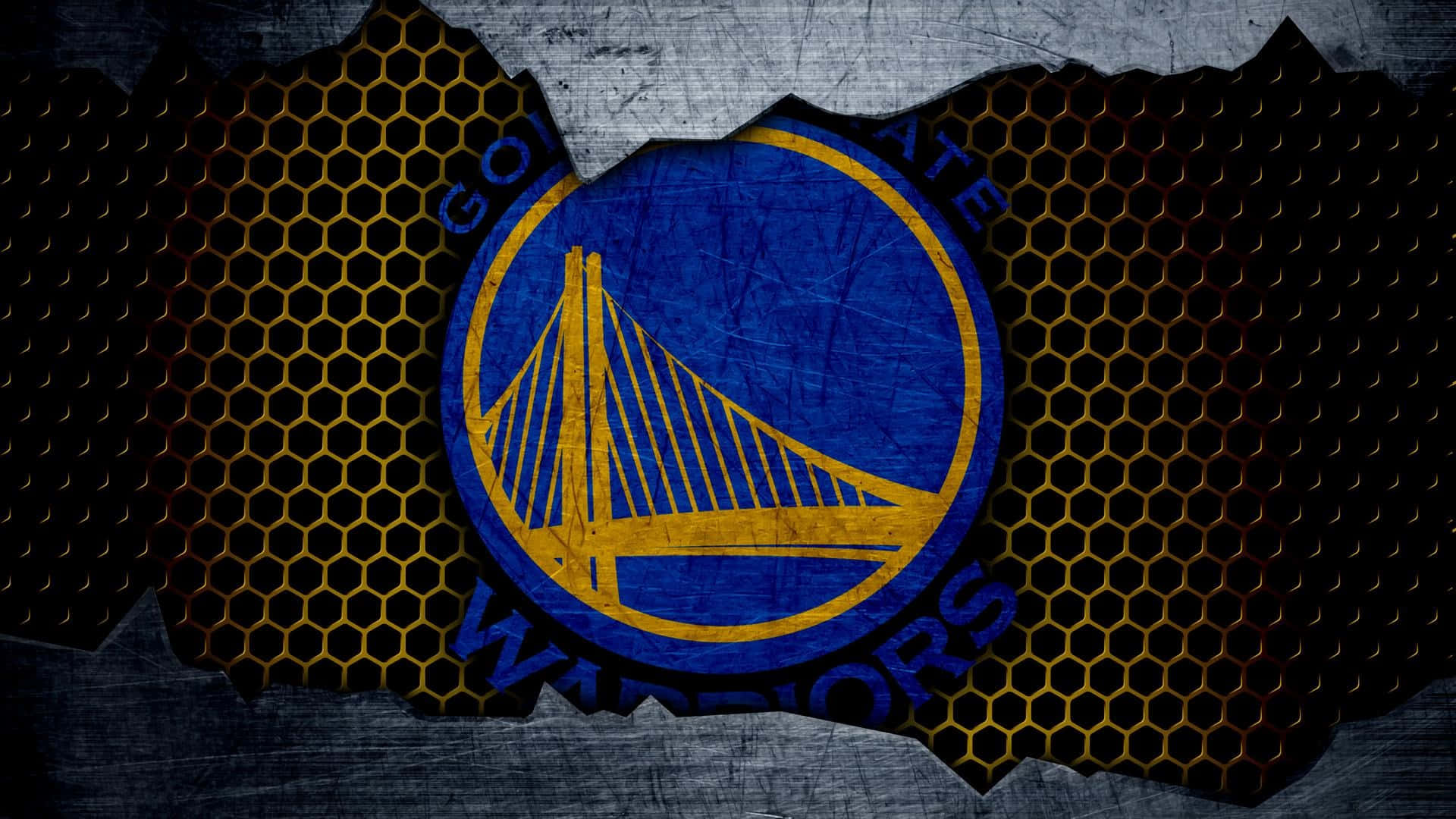 Tag gulvet med Golden State Warriors-logoet. Wallpaper