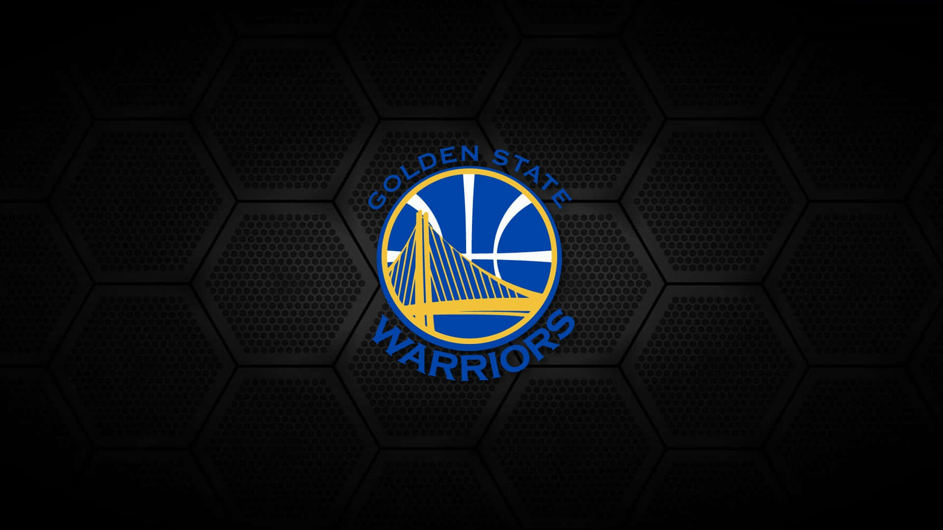 Golden State Warriors Logo with Golden Yellow, Royal Blue and White Wallpaper