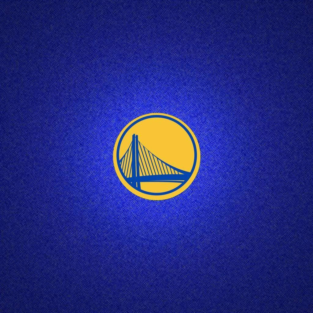 Golden State Warriors Logo In Pixelated Backdrop Wallpaper