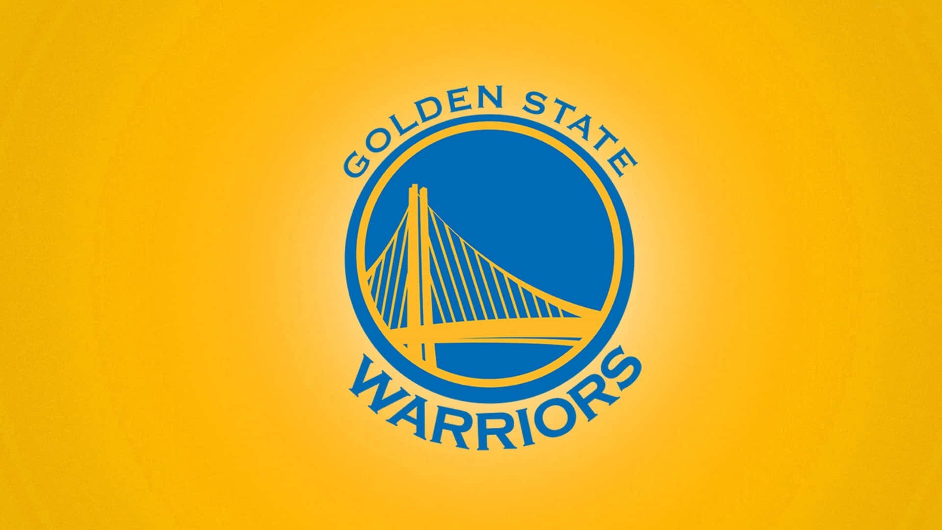 Visaditt Stöd För Golden State Warriors Med Deras Officiella Logotyp På Din Dator- Eller Mobilskärms Bakgrundsbild. Wallpaper