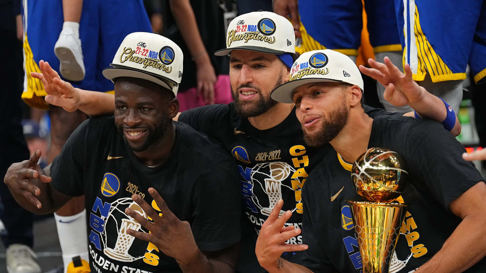 Golden State Warriors 2022 Nba Kampioenen Viering Achtergrond