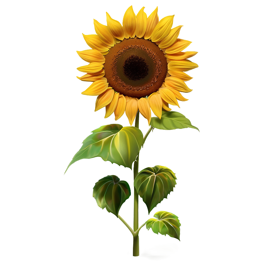 Golden Sunflower Spring Png 06272024 PNG