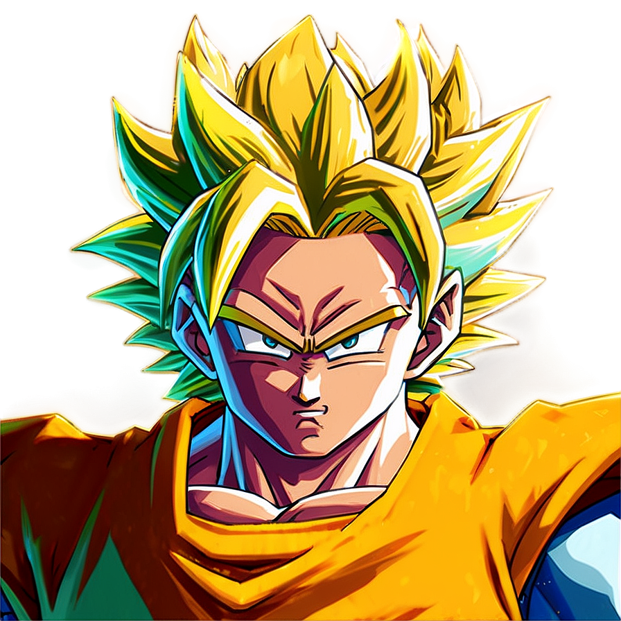 Golden Super Saiyan Hair Png Qbn PNG